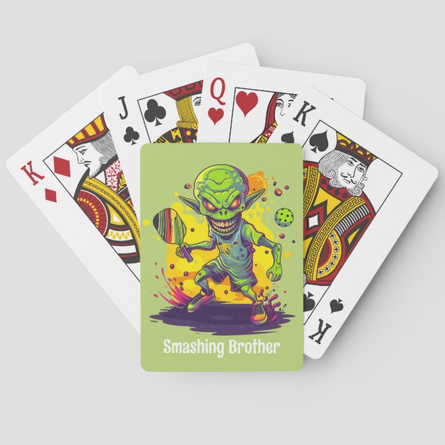 Jeu De Cartes Avec le texte Intergalactic Dinkdown  (dos)