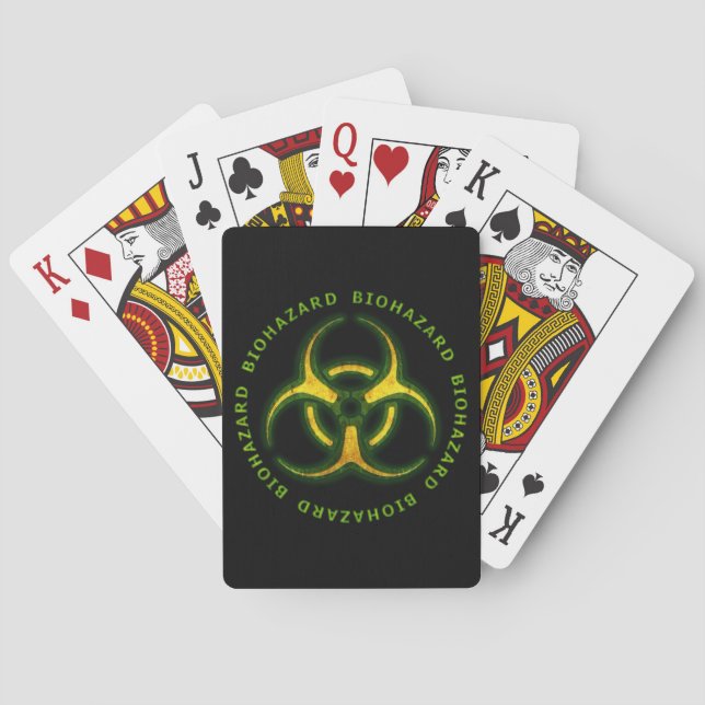 Jeu De Cartes Avertissement de zombi de Biohazard (dos)