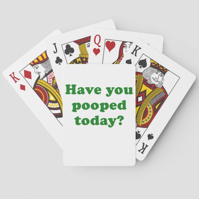 Jeu De Cartes Avez-vous fait une caca aujourd'hui ? (dos)