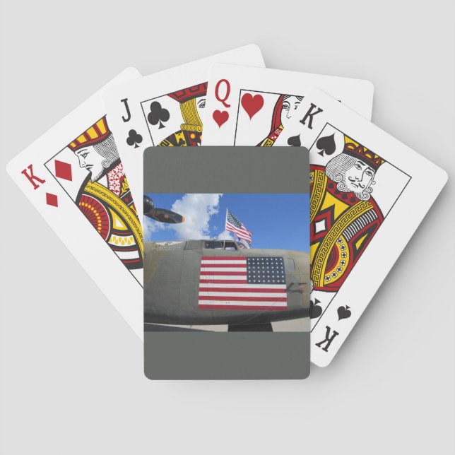Jeu De Cartes Avion 2ème guerre mondiale jouant aux cartes (dos)
