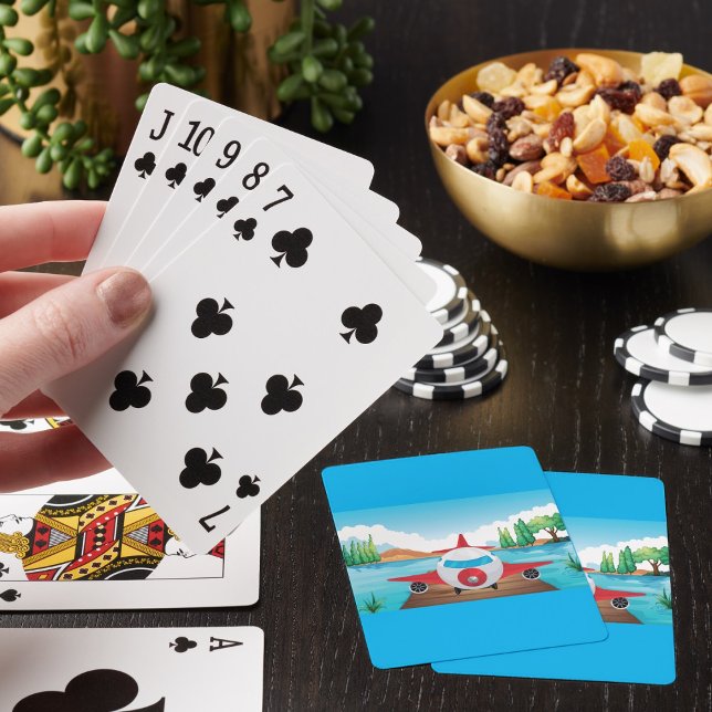 Jeu De Cartes Avion Dans La Nature Jouer Des Cartes (Créateur téléchargé)