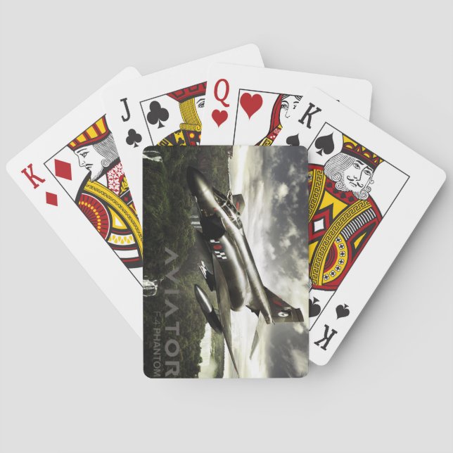 Jeu De Cartes Avion de chasse fantôme F-4 (dos)