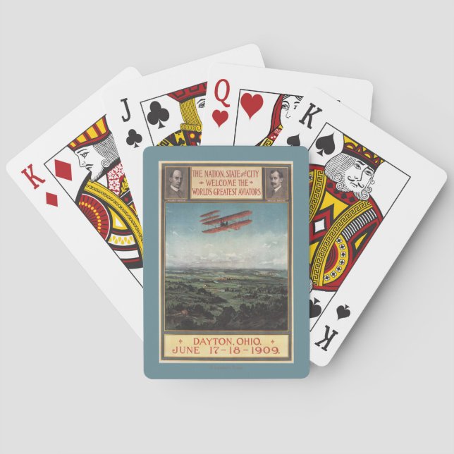 Jeu De Cartes Avion de frères de Wright (dos)