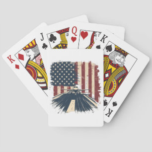 Jeu De Cartes Avion pilote Avion American Flag Plane Aviation