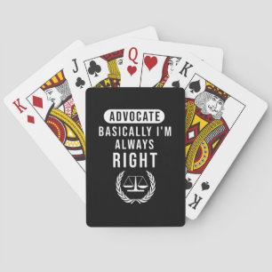 Jeu De Cartes Avocat Fondamentalement Avocat A Toujours Raison
