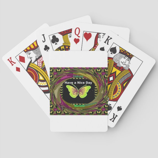 Jeu De Cartes Avoir un jour agréable Hakuna Matata Texte.png (dos)