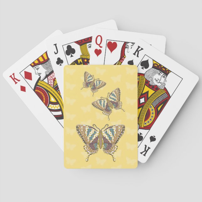 Jeu De Cartes Aztec Swallowtail Classic Playing Cards (dos)