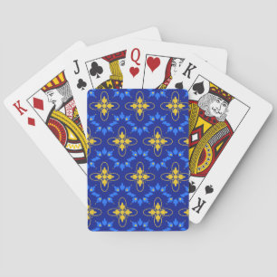 Jeu De Cartes Azulejo bleu et jaune