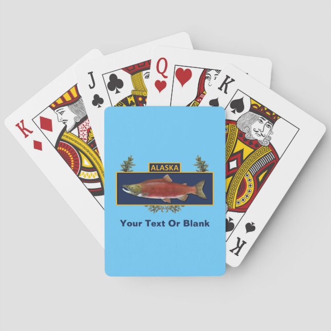 Jeu De Cartes Badge du pêcheur de combat de l'Alaska (dos)