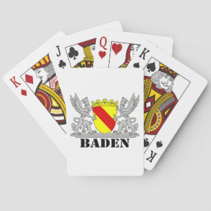 Jeu De Cartes Badisches Wappen Badischer Greif mi Schrift Baden