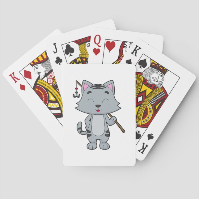 Jeu De Cartes Baguette de pêche de chat (dos)