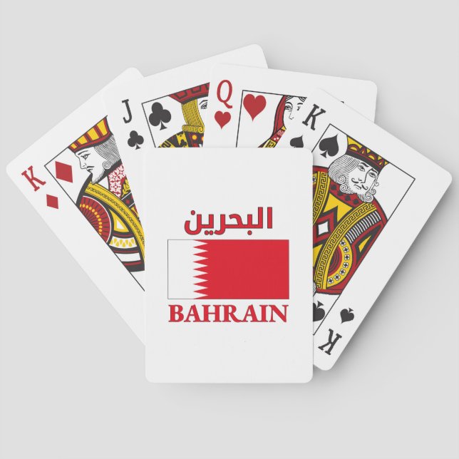 Jeu De Cartes Bahrain Flag ا ل ح ر ب (dos)