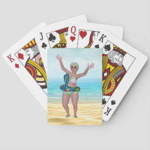 Jeu De Cartes Baignade amusante Beauté Plage Jouer des cartes