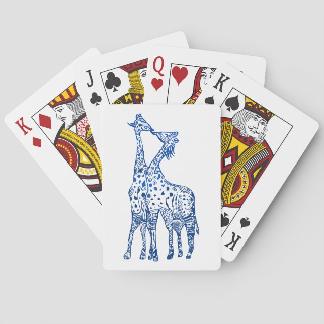 Jeu De Cartes Baiser Animaux Classique Playing Cartes (dos)