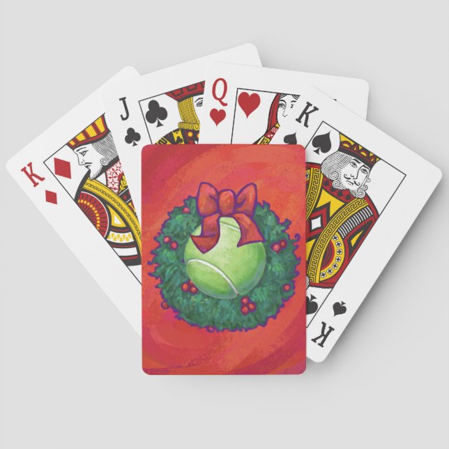 Jeu De Cartes Bal de tennis en couronne rouge (dos)