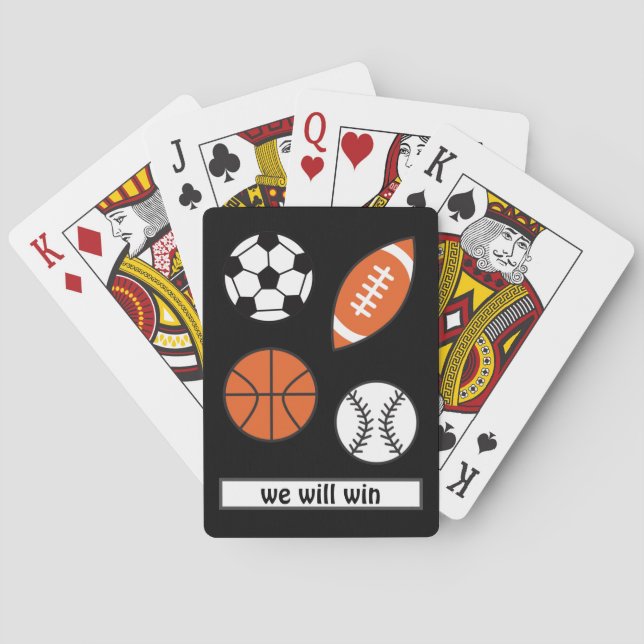 Jeu De Cartes Bal sportif amusant (dos)