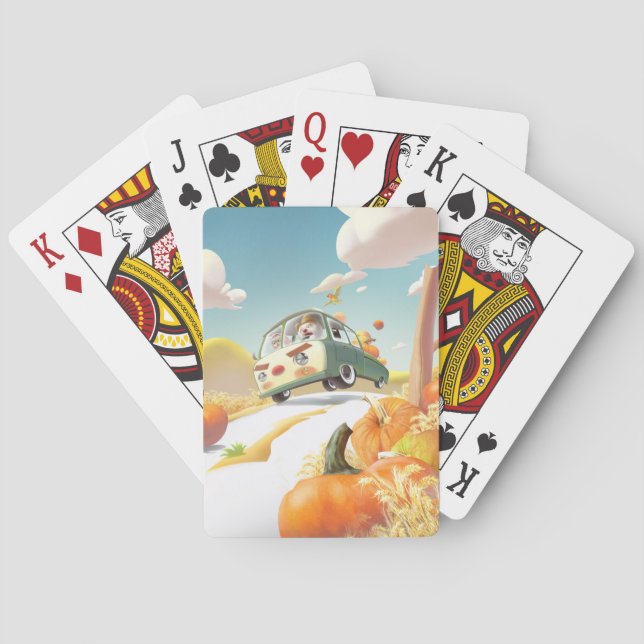 Jeu De Cartes Balade en Citrouille lunaire (dos)