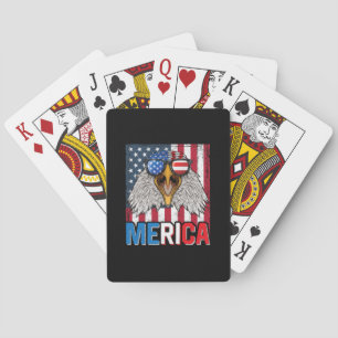 Jeu De Cartes Bald Eagle Merica 4 juillet
