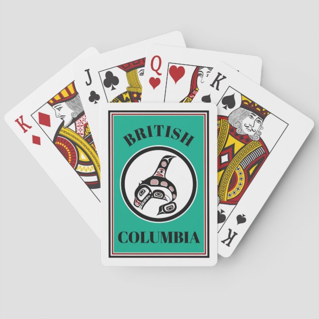 Jeu De Cartes Baleine noire noire amérindienne (dos)