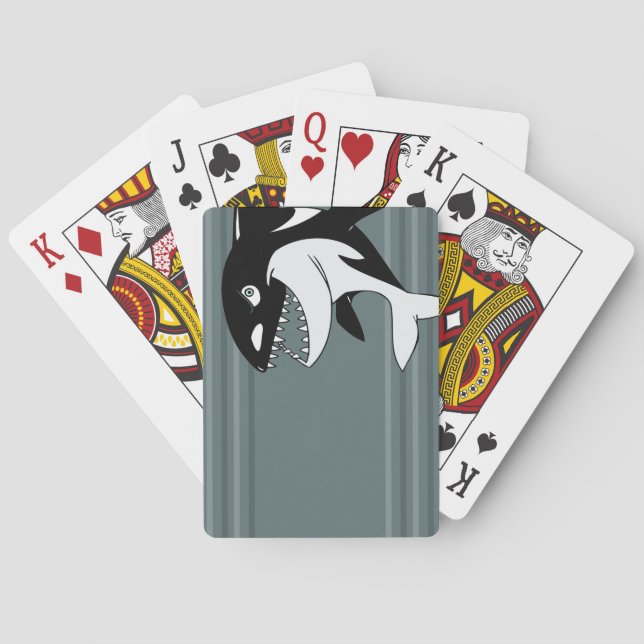 Jeu De Cartes Baleine tueuse Jouer des cartes (dos)