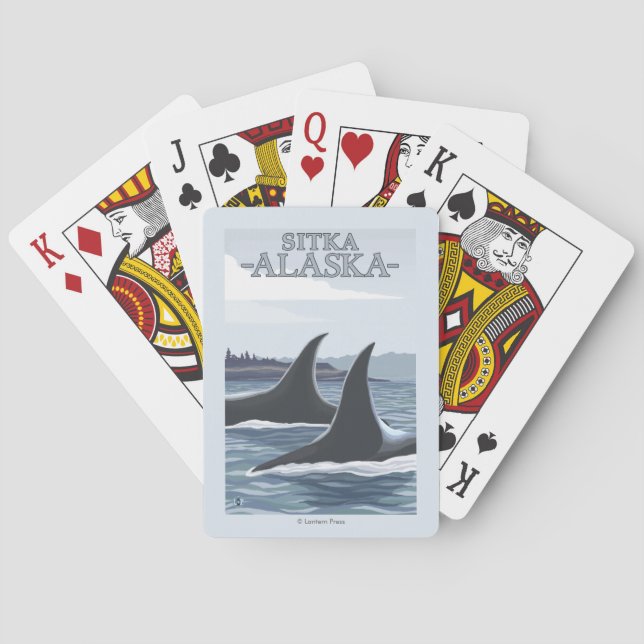 Jeu De Cartes Baleines #1 - Sitka, Alaska d'orque (dos)
