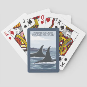 Jeu De Cartes Baleines #1 - Whidbey, Washington d'orque