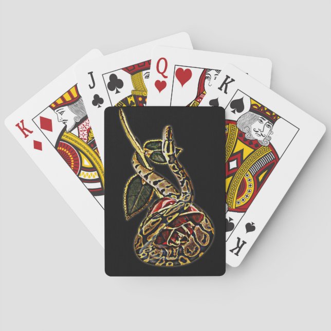 Jeu De Cartes Ball Python Snake Jouer aux cartes (dos)