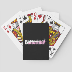 Jeu De Cartes Ballerina - Girly Ballet Abstrait Art de souhaits