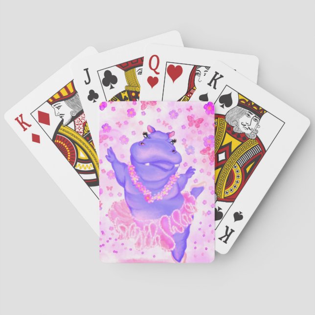 Jeu De Cartes Ballerina Hippo Jouer aux cartes (dos)