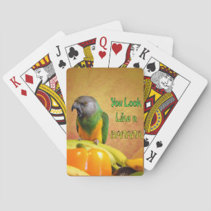 Jeu De Cartes Banane drôle de perroquet du Sénégal