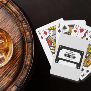Jeu De Cartes Bande de cassette rétro Noir et Blanc Bachelor Par