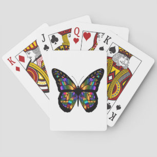 Jeu De Cartes Bande dessinée de papillon de gradient