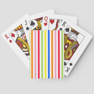 Jeu De Cartes Bandes de bonbons multicolores