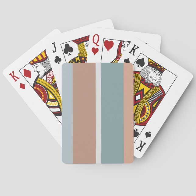 Jeu De Cartes Bandes de couleurs coupées (dos)
