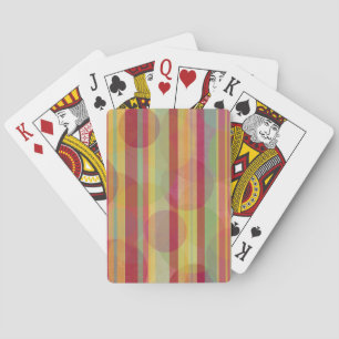 Jeu De Cartes Bandes et cercles multicolores