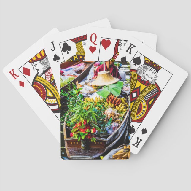 Jeu De Cartes Bangkok| Marché flottant (dos)