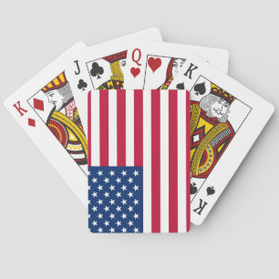 Jeu De Cartes Bannière étoilée de drapeau américain des