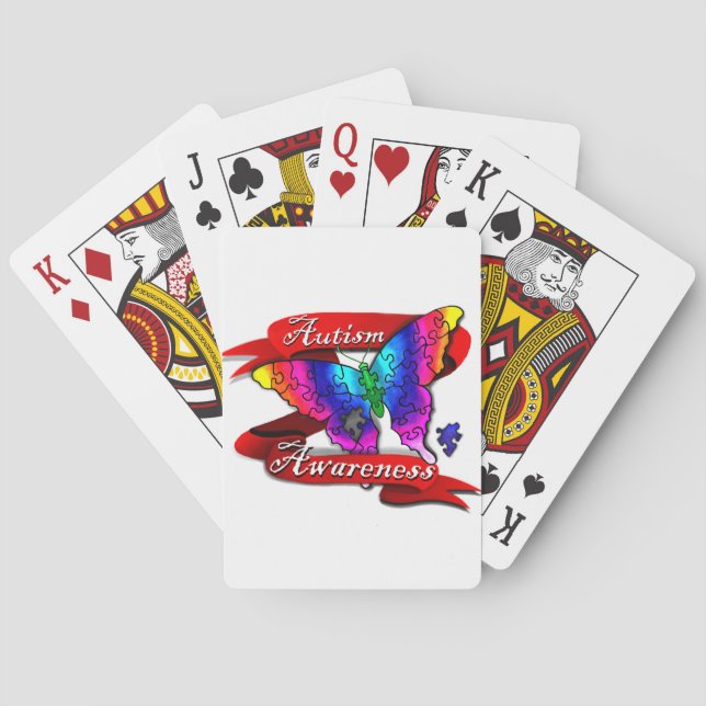 Jeu De Cartes Bannière sensibilisation sur l'autisme (dos)