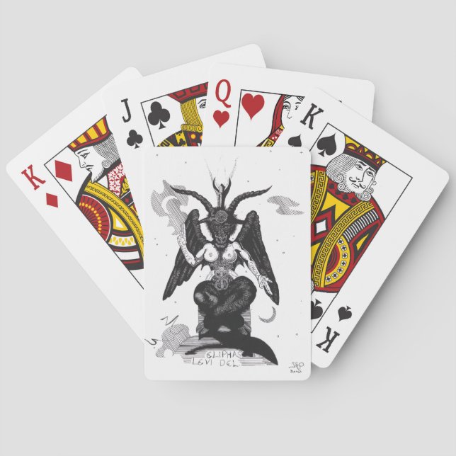 Jeu De Cartes Baphomet, la chèvre sabbatique. (dos)
