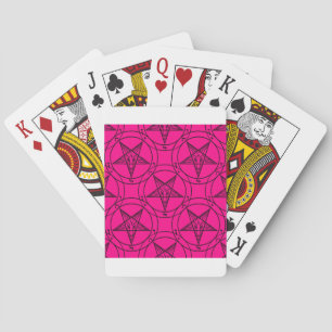 Jeu De Cartes baphomet rose
