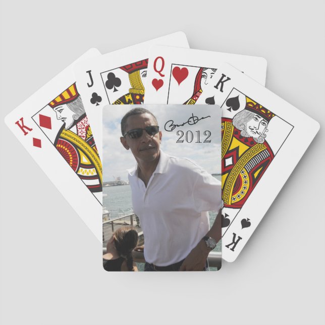 Jeu De Cartes Barack Obama 2012 (dos)