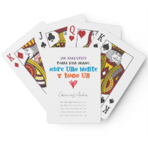 Baraja de cartas para profesor y vuestros nombres