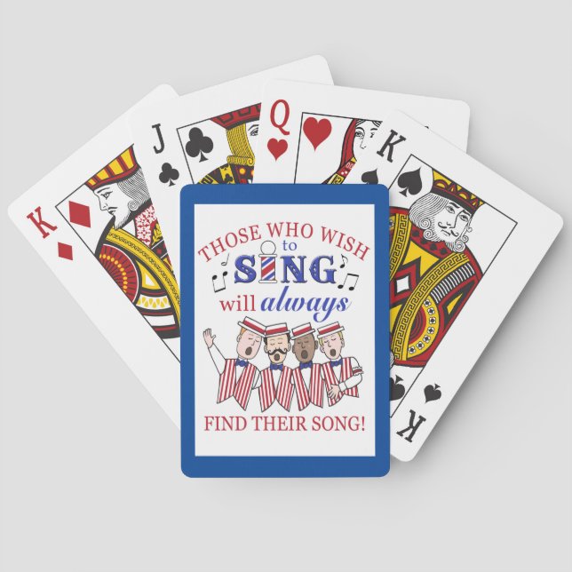 Jeu De Cartes Barbershop Quartet Jouer des cartes (dos)