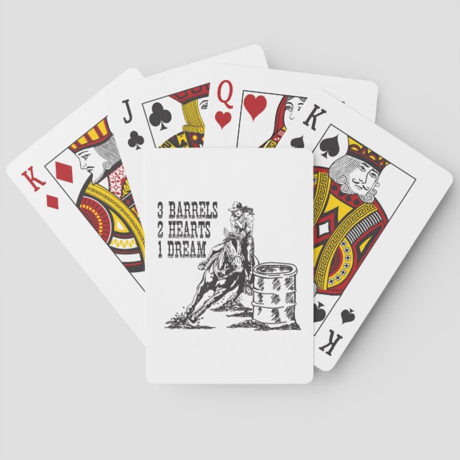 Jeu De Cartes Baril Racing 3 Barils 2 Coeurs 1 Dream Magnet (dos)