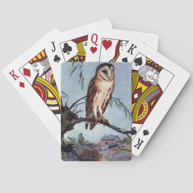 Jeu De Cartes Barn Owl, Farmhouse et Barn (dos)