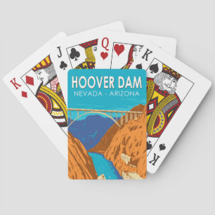 Jeu De Cartes Barrage Hoover Arizona Nevada Illustration Art de