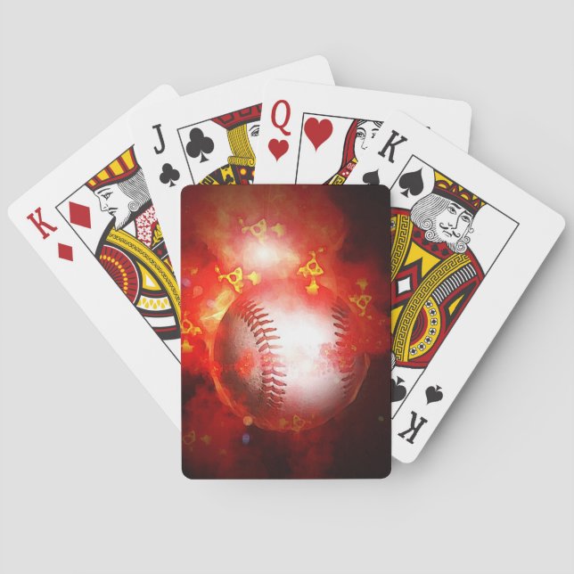 Jeu De Cartes Baseball flamboyant (dos)
