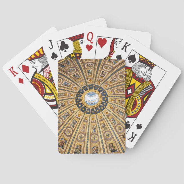 Jeu De Cartes Basilique Saint-Pierre Dôme - Vatican, Rome, Itali (dos)