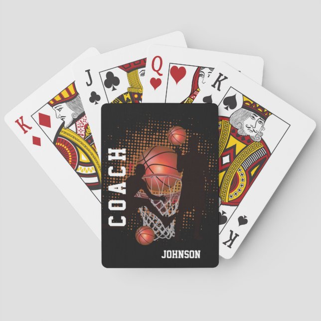 Jeu De Cartes Basket-ball - Entraîneur (dos)
