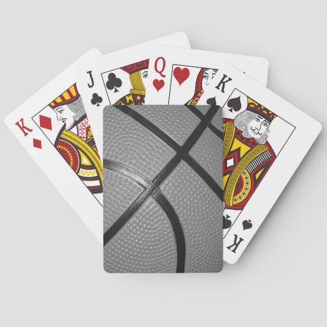 Jeu De Cartes Basket-ball noir et blanc (dos)